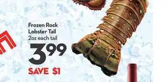 Longo's Frozen Rock Lobster Tail offer