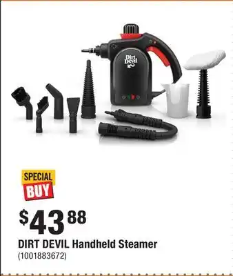 Home Depot DIRT DEVIL Handheld Steamer offer