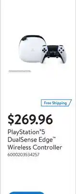 Walmart PlayStation 5 DualSense Edge Wireless Controller offer