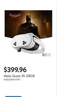 Walmart Meta Quest 3S 128GB offer