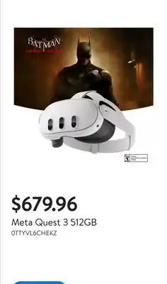 Walmart Meta Quest 3 512GB offer