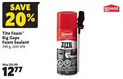 Home Hardware Tite Foam Big Gaps Foam Sealant offer