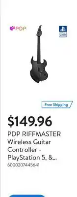 Walmart PDP RIFFMASTER Wireless Guitar Controller - PlayStation 5, & PlayStation 4 offer