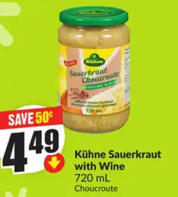 Chalo FreshCo Kühne Sauerkraut with Wine 720 mL offer