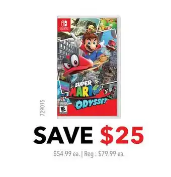 GameStop Super Mario Odyssey de Nintendo Switch offer