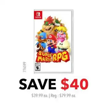 GameStop Nintendo Switch Super Mario RPG offer