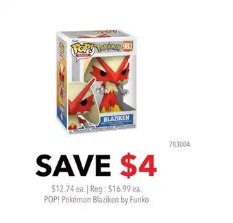 GameStop POP! Pokémon Blaziken by Funko offer