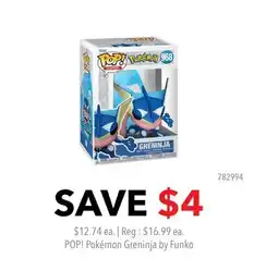 GameStop POP! Pokémon Greninja by Funko offer