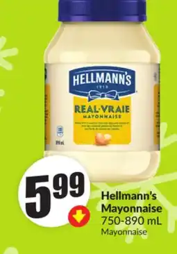 FreshCo Hellmann's Mayonnaise 750-890 mL offer