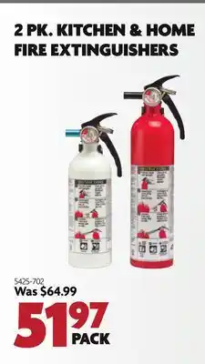 Home Hardware 2 PK.KITCHEN & HOME FIRE EXTINGUISHERS offer