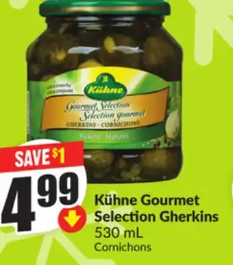 FreshCo Kühne Gourmet Selection Gherkins 530 mL offer