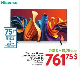 Walmart 75 QLED 4K UHD Google TV offer