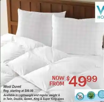 Oxford Mills Wool Duvet offer