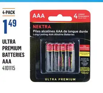 Canac Ultra Premium Batteries offer