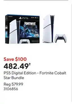 Staples PS5 Digital Edition - Fortnite Cobalt Star Bundle offer