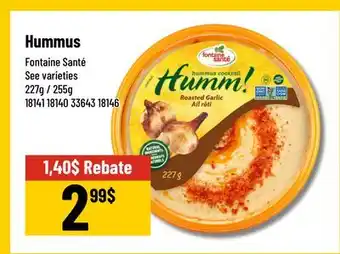 Mayrand Fontaine Santé Hummus offer