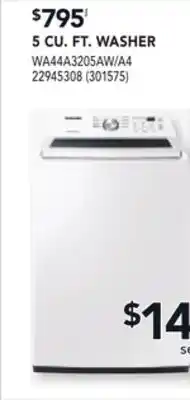 RONA 5 CU. FT. WASHER offer