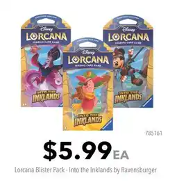 GameStop Lorcana Blister Pack - Into the Inklands by Ravensburger offer