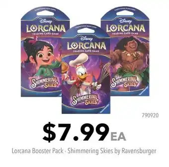 GameStop Lorcana Booster Pack - Shimmering Skies by Ravensburger offer