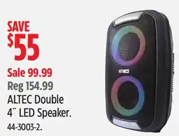 Canadian Tire ALTEC Double 4 LED Speaker offer