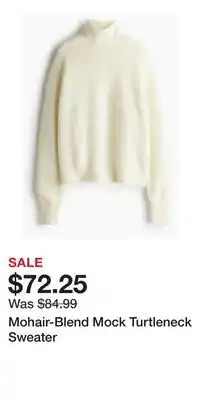 H&M Mohair-Blend Mock Turtleneck Sweater offer