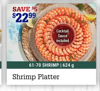 M & M Food Market Shrimp Platter offer