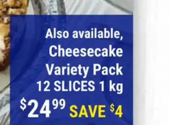 M & M Food Market Cheesecake Variety Pack offer