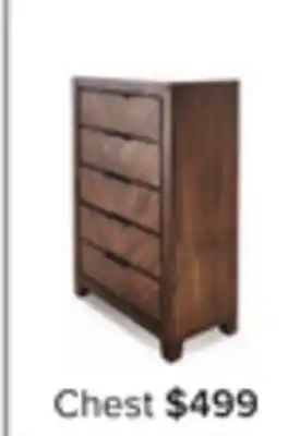 Leon's Nathan 5 Drawer Chest - Brown offer