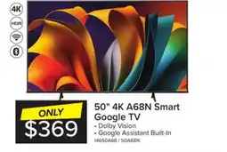 Leon's Hisense 50 4K Smart Google AI Upscaler LED TV - 50A68N offer