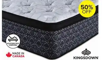 Leon's Kingsdown Percy Medium Euro Top Queen Mattress offer