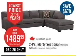 The Brick Morty 2-Piece Chenille Right-Facing Sectional - Grey offer