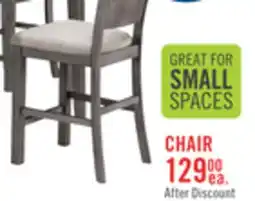 The Brick Krew Dining Chair with Polyester Fabric, Ladder-Back - Grey offer