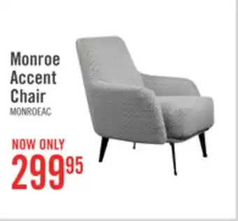 The Brick Monroe 29 Grey Linen-Look Fabric Accent Chair with Metal Legs offer