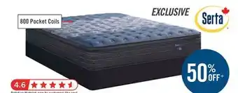 The Brick Serta Back Logic 1.1 Eurotop Luxury Firm Queen Mattress offer