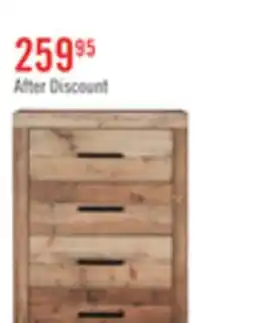 The Brick Mojave Bedroom Chest of Drawers, 4-Drawer, 31.4W x 47.3H, Rustic - Natural Brown offer