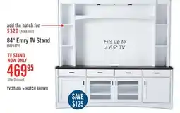 The Brick Emry 84 TV Stand with Storage and Cable Management for TVs up to 90- White offer