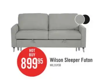 The Brick Wilson 77.5 Solis Grey Linen-Look Fabric Sleeper Sofa offer