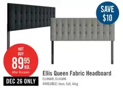 The Brick Ellis Upholstered Headboard in Charcoal Fabric, Button Tufted - Queen Size offer