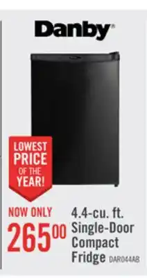 The Brick Danby 20.7 4.4 Cu. Ft. Single-Door Mini Fridge - Black - DAR044A4BDD offer