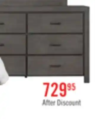 The Brick Koda Bedroom 6-Drawer Dresser, 60W x 36H, Acacia Wood - Grey offer