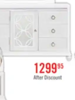 The Brick Ava Bedroom 7-Drawer Dresser with LED Light, 67W x 39H, Glam - White offer