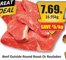 Starsky Beef Outside Round Roast Or Rouladen offer