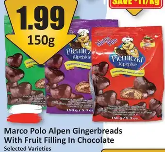 Starsky Marco Polo Alpen Gingerbreads With Fruit Filling In Chocolate offer