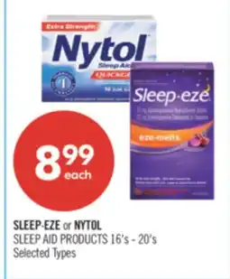 Shoppers Drug Mart SLEEP∙EZE or NYTOL SLEEP AID PRODUCTS offer