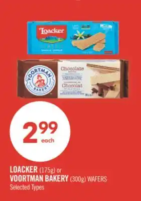 Shoppers Drug Mart LOACKER (175g) or VOORTMAN BAKERY (300g) WAFERS offer