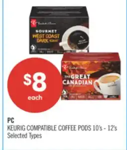 Shoppers Drug Mart PC KEURIG COMPATIBLE COFFEE PODS offer