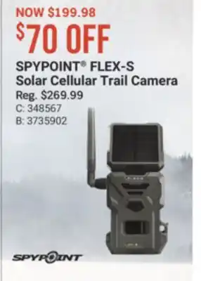 Cabela's SPYPOINT FLEX-S Solar Cellular Trail Camera offer