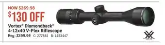 Cabela's Vortex Diamondback 4-12x40 V-Plex Riflescope offer