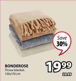 JYSK BONDEROSE Throw blanket offer