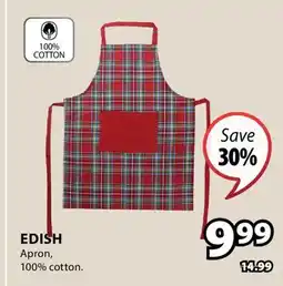 JYSK EDISH Apron, 100% cotton offer